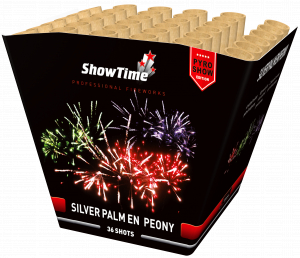 Silver palm & peony